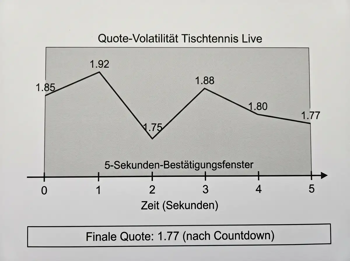 Quote-Erfassung und Verzögerungseffekte bei Tischtennis Live-Kombiwetten durch die 5-Sekunden-Pflichtpause