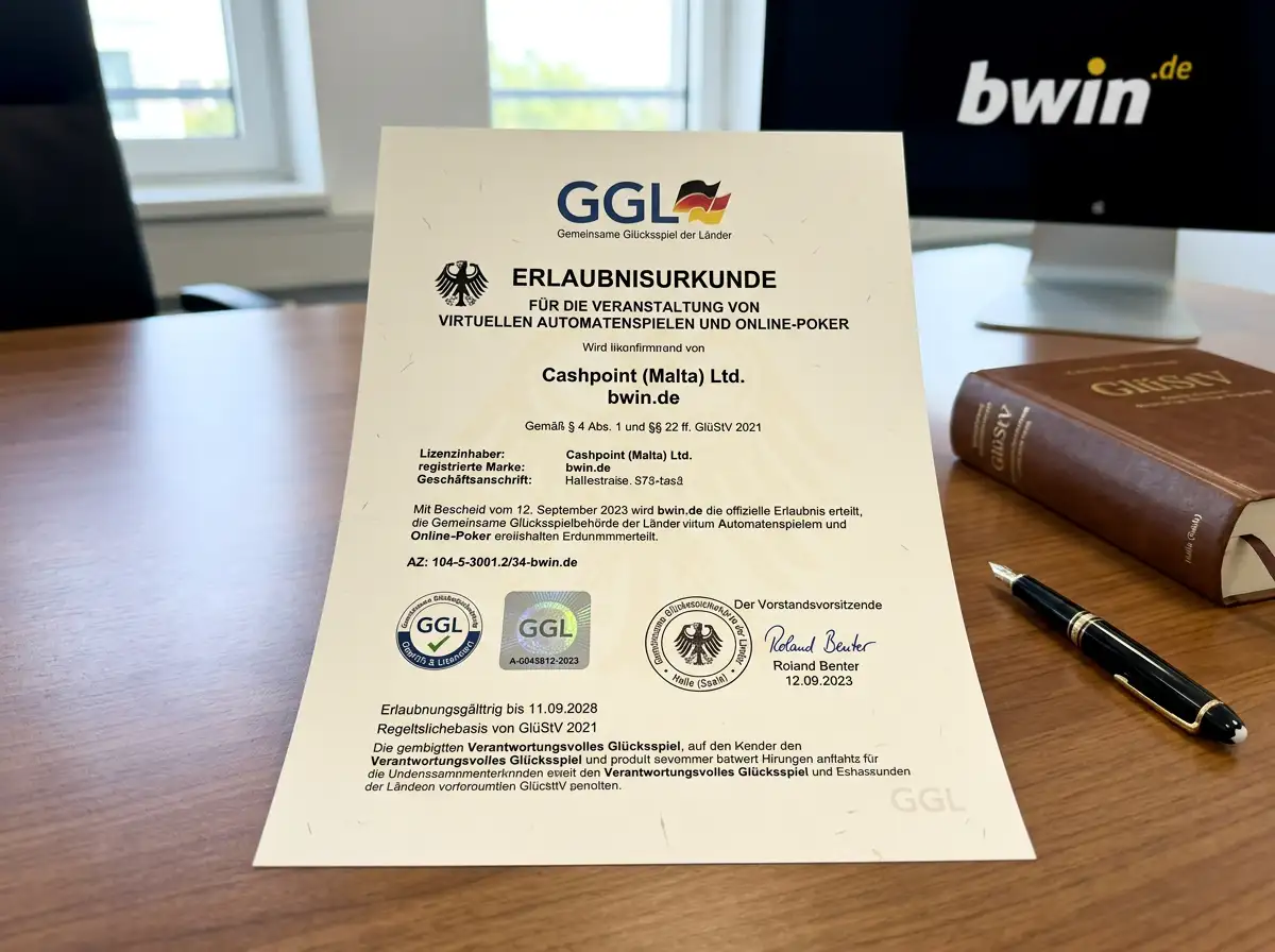 bwin.de GGL-Lizenz für Tischtennis-Wetten: Spielerschutzmaßnahmen unter GlüStV 2021 und LUGAS-Anbindung