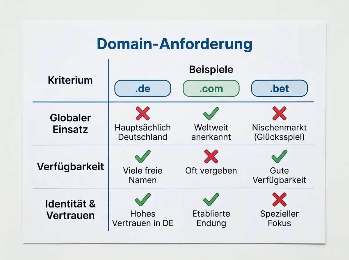 .de-Domain als Pflichtmerkmal für legale Tischtennis Wettanbieter in Deutschland gemäß GlüStV 2021