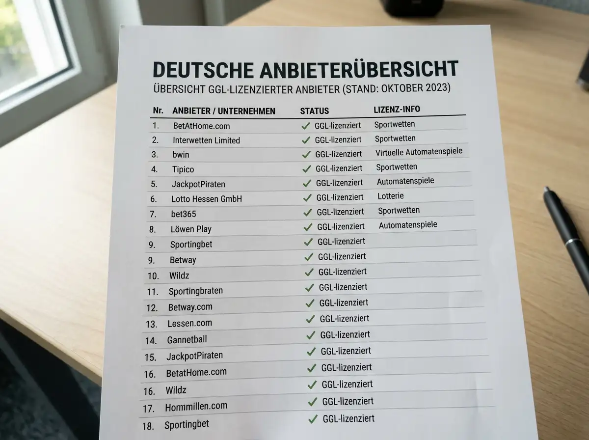 GGL-lizenzierte Tischtennis Wettanbieter mit .de-Domain auf der Whitelist für Kombiwetten