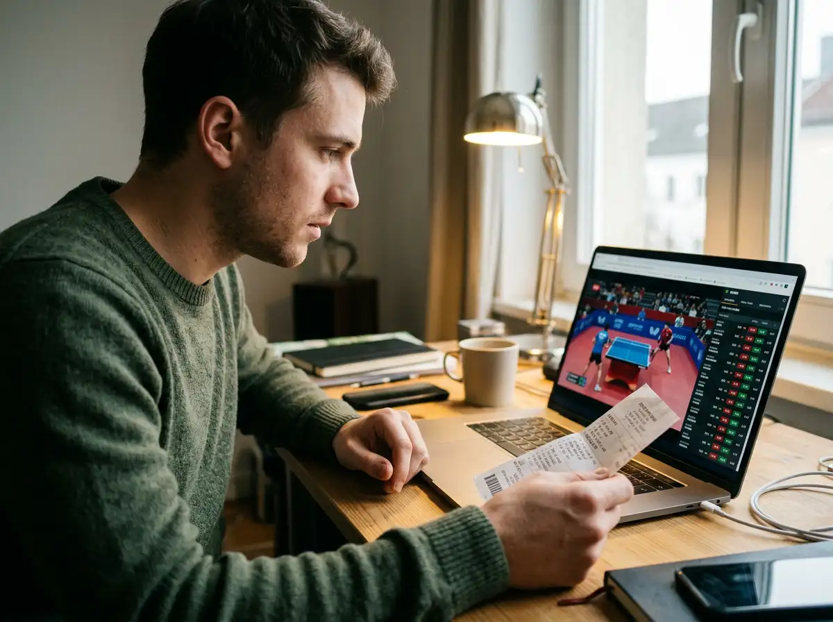 Echtzeit-Informationsvorteil beim Tischtennis Livewetten durch direkte Spielbeobachtung