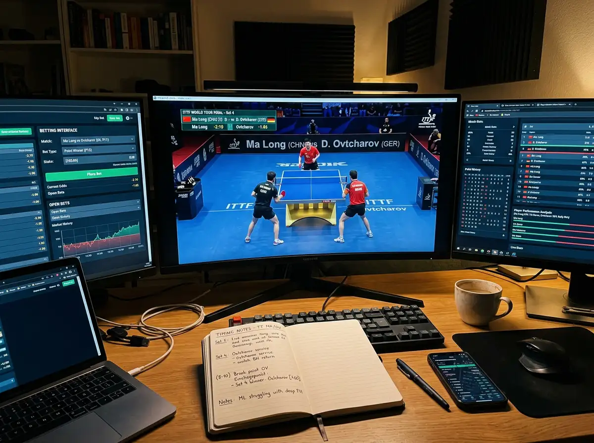 Volatile Tischtennis Live-Quoten analysieren und optimalen Einstiegszeitpunkt bestimmen