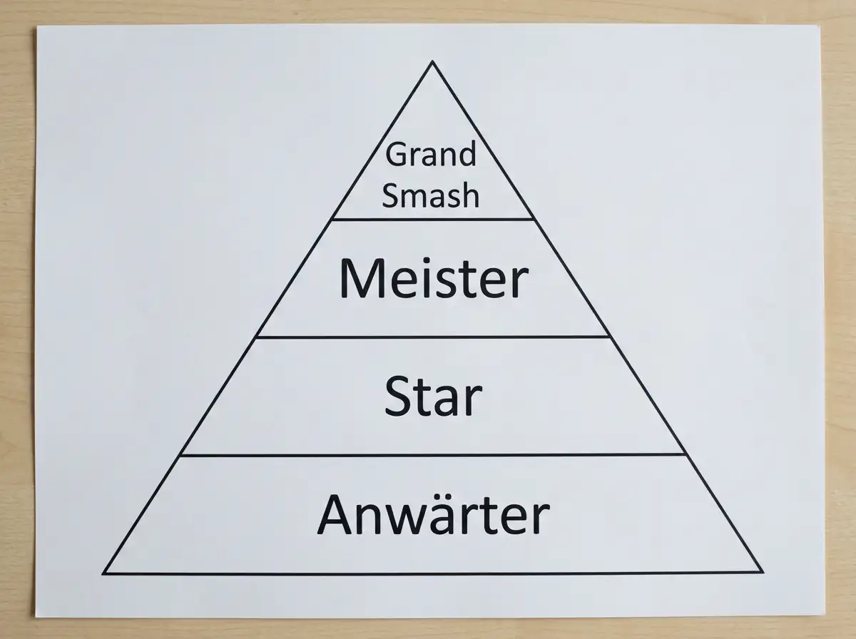 WTT-Event-Pyramide mit Grand Smash und ITTF-Weltmeisterschaft als Turnierstruktur für Kombiwetten