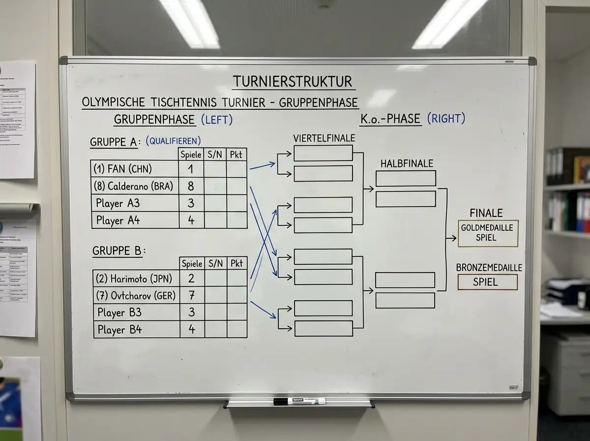 Olympia 2028 Tischtennis Turnierformat: Gruppen- und K.o.-Phase für Kombiwettenanalyse