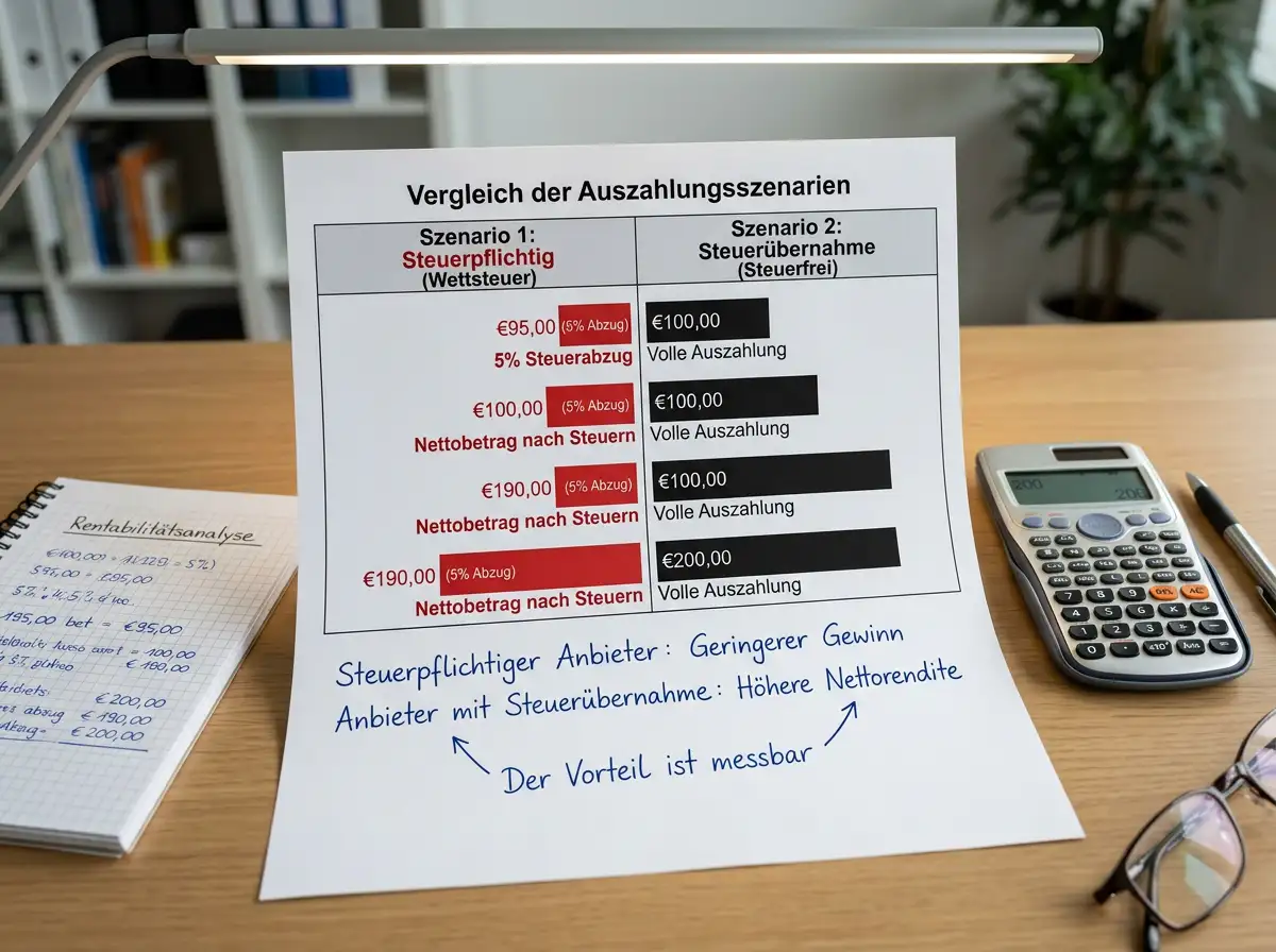 Winamax Wettsteuer-Vorteil für Tischtennis Kombiwetten: 5% Sportwettensteuer selbst getragen